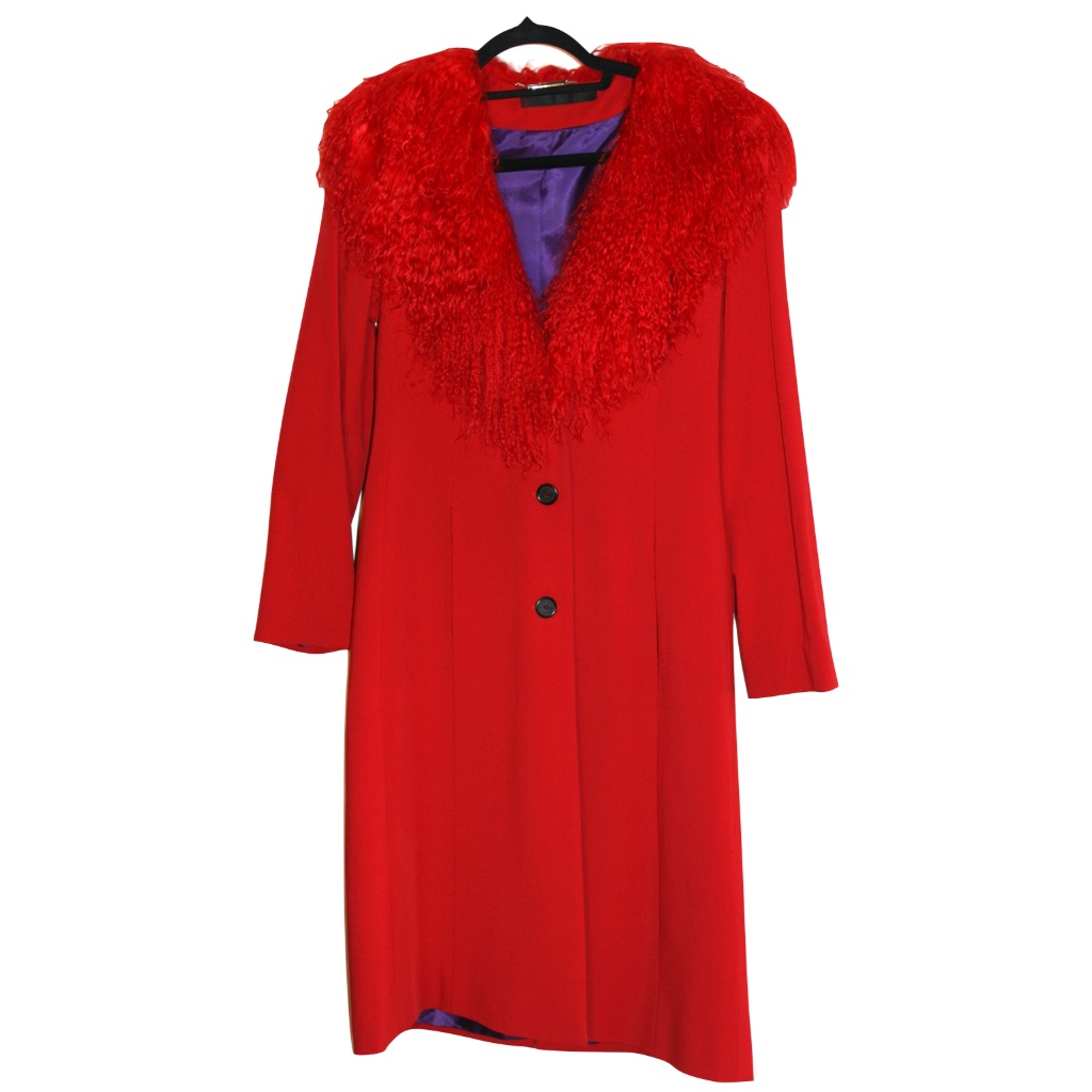 Yigal Azrouel Vintage Persian Lamb Collar Coat